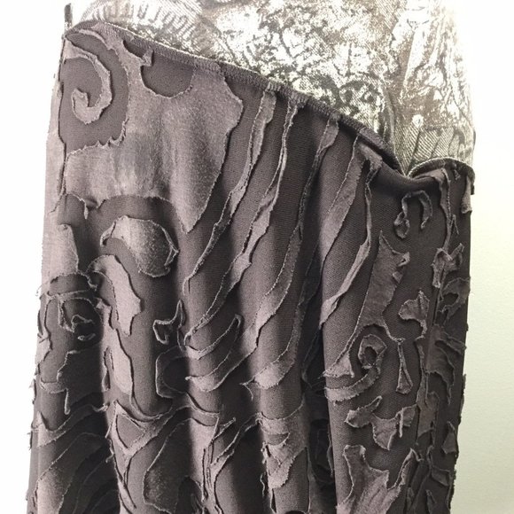 Casadei Vintage Pin Tucked Handkerchief Hem Dress - Picture 5 of 6